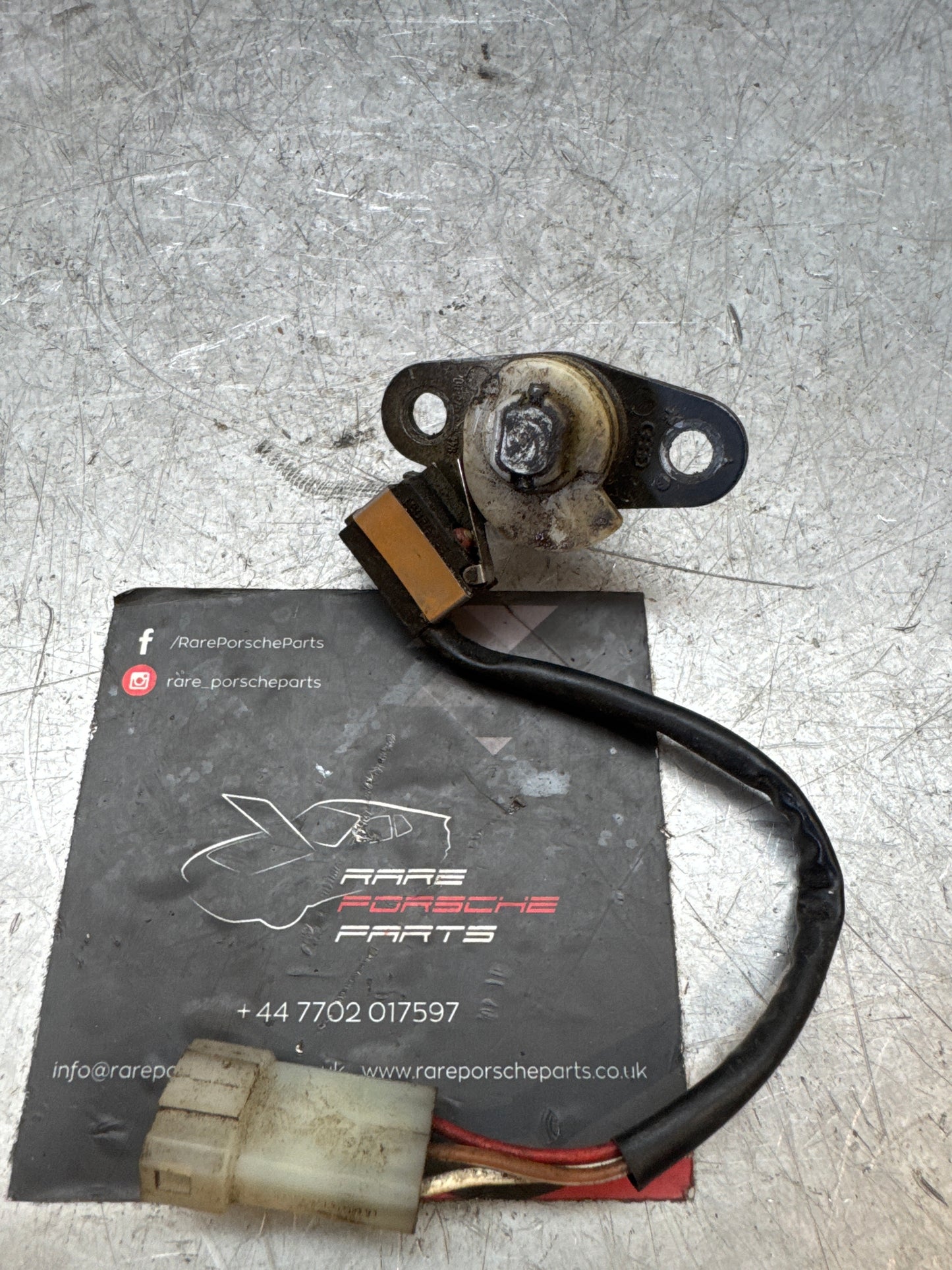 Porsche 944 late boot lock cylinder with microswitch, no key, used 94453891102