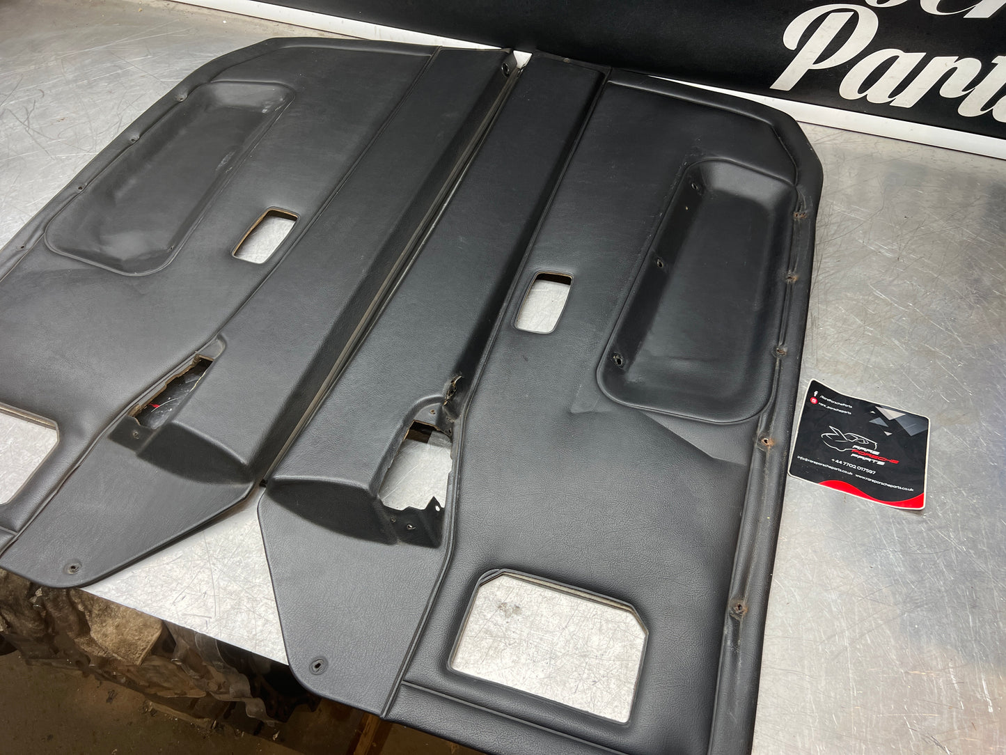 Pair Of Porsche 944 door cards black 94455501701 94455501801 used condition.