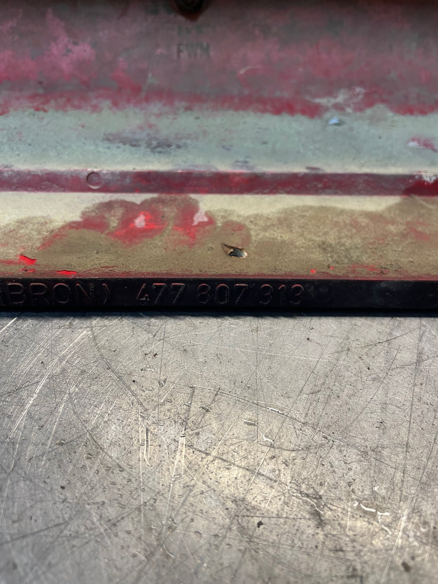 Porsche 924/924S rear bumper, used 477807313