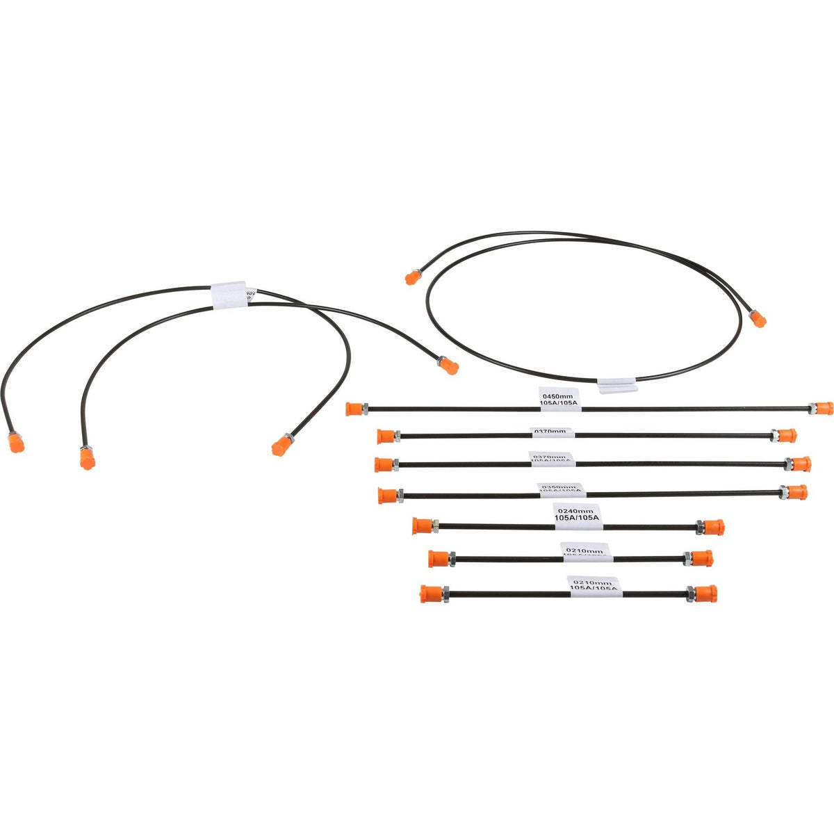 Porsche 911 Brake Pipe Kit, 10 Piece, LHD no servo, 91135560097 New