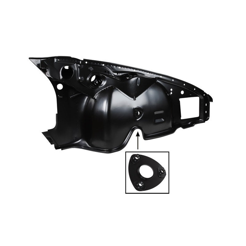 Porsche Front Inner Wing Torsion Bar Mount Repair Section, 91150103396 New