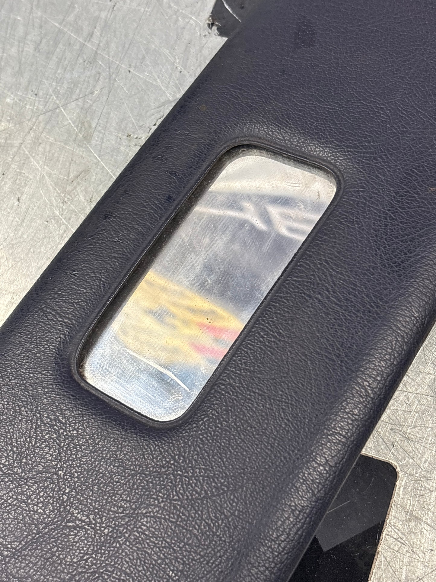 Porsche 928 Cobalt blue sun visor without mirror, used left 92873123702