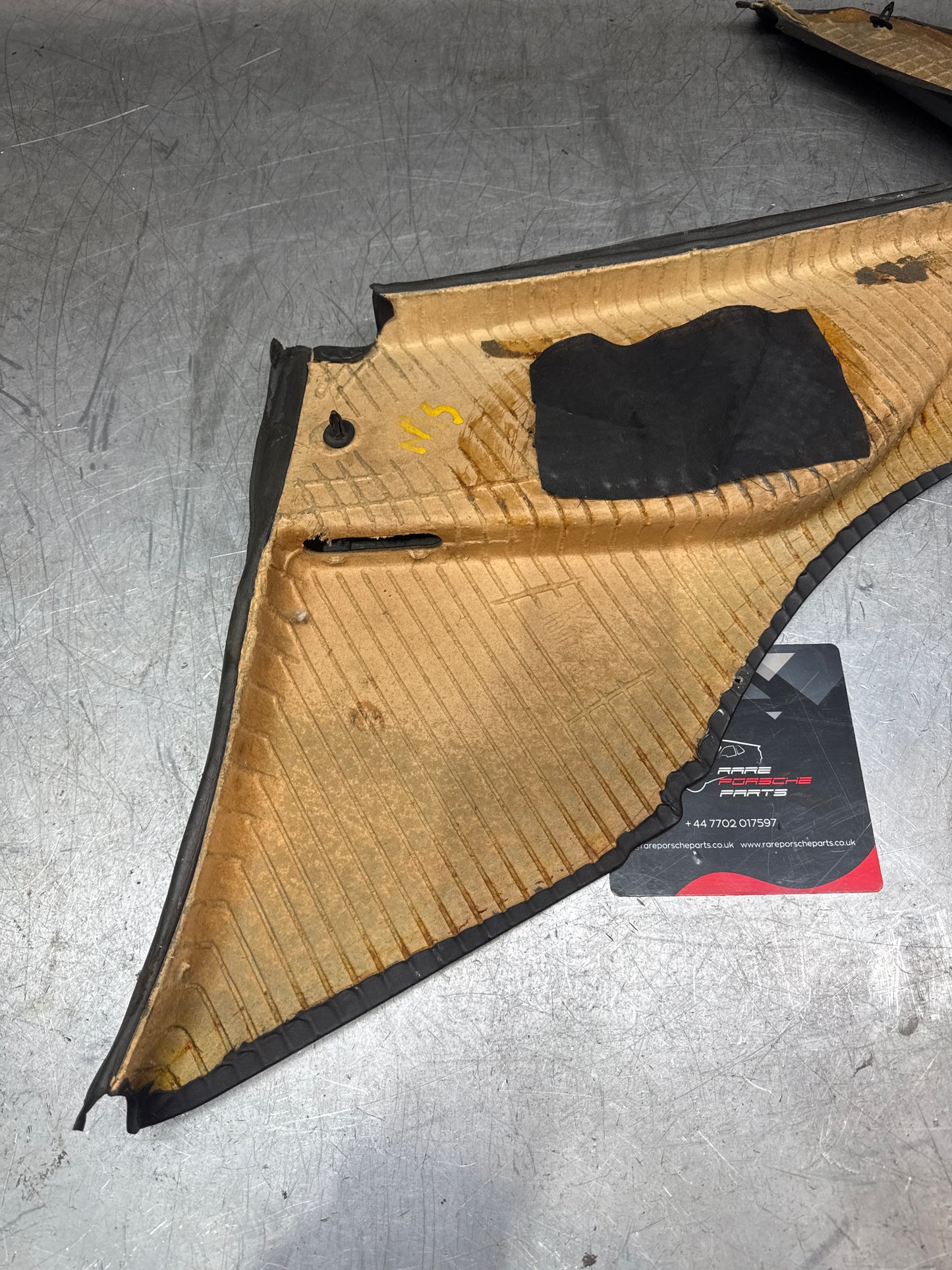 Porsche 924 / Early 944 Left Side Rear quarter panel, Black. Used. 94455502101