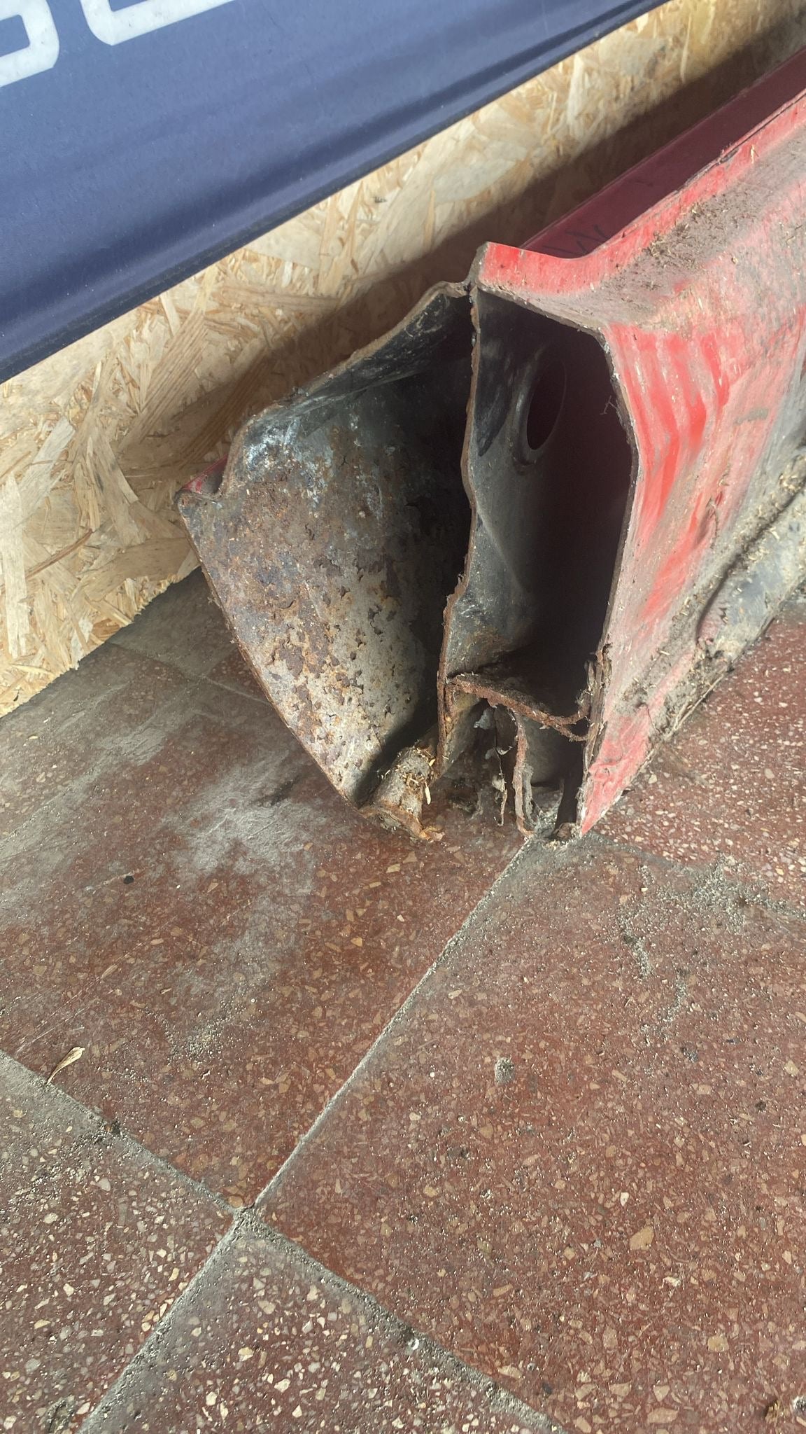 Porsche 944 left sill section with A pillar 94450361102