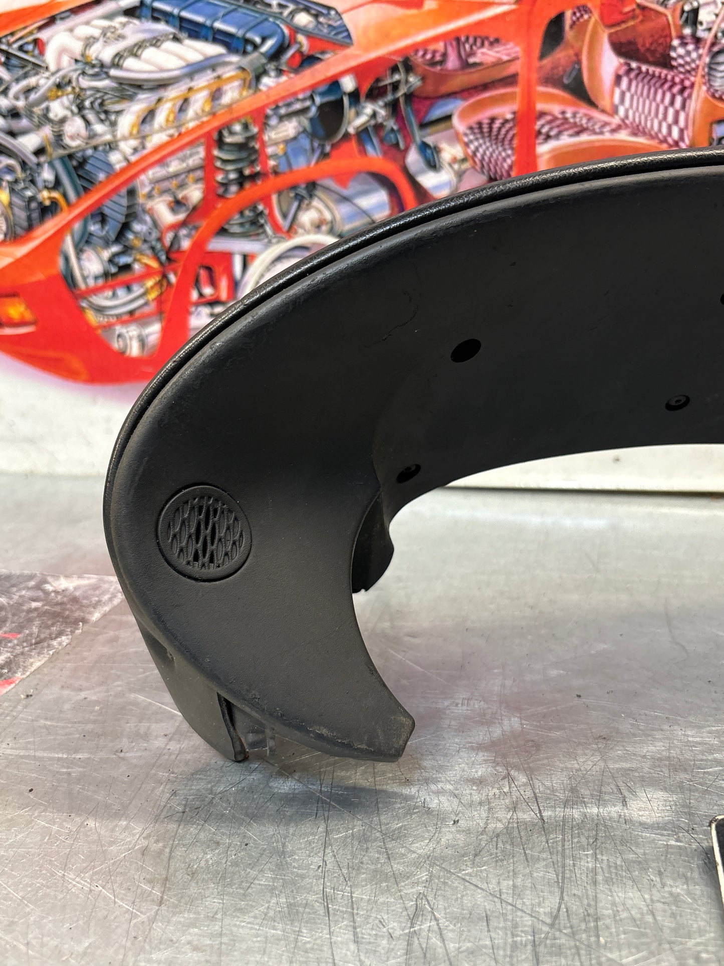 Porsche Boxster 986 dashboard cluster trim,black used 98655205500 / 98655205501