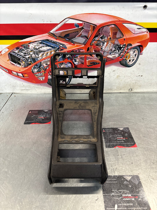 Porsche 924 944 centre console black with black carpet one switch hole 477857969 / 477857951 used