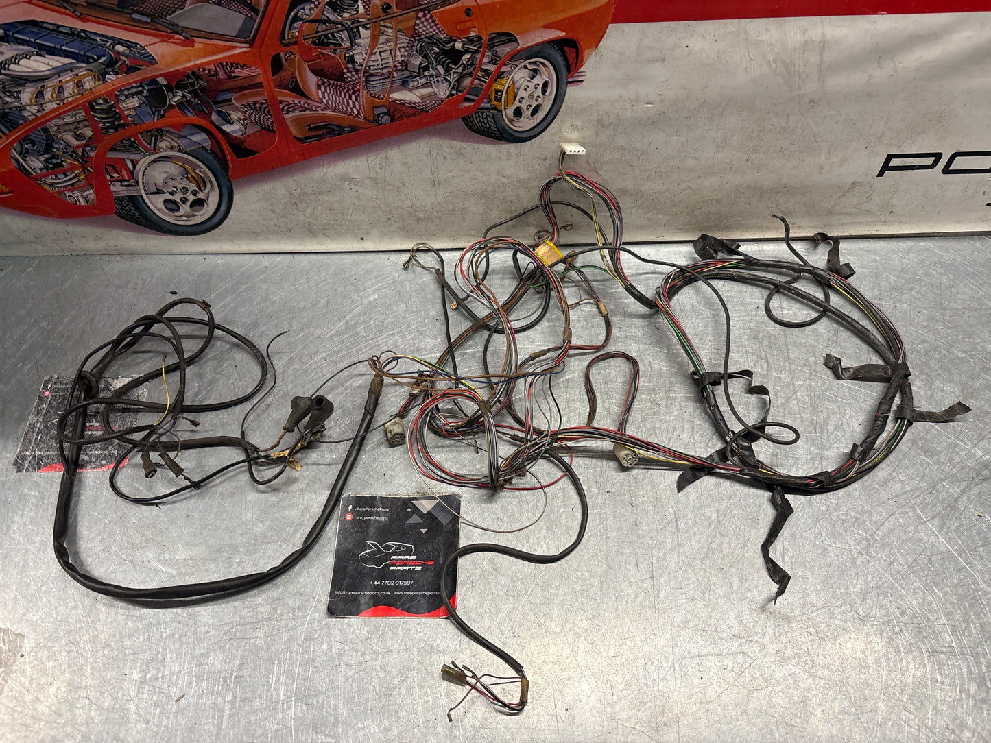 Porsche 944 manual LHD 82-85 rear end loom, used 94461200405