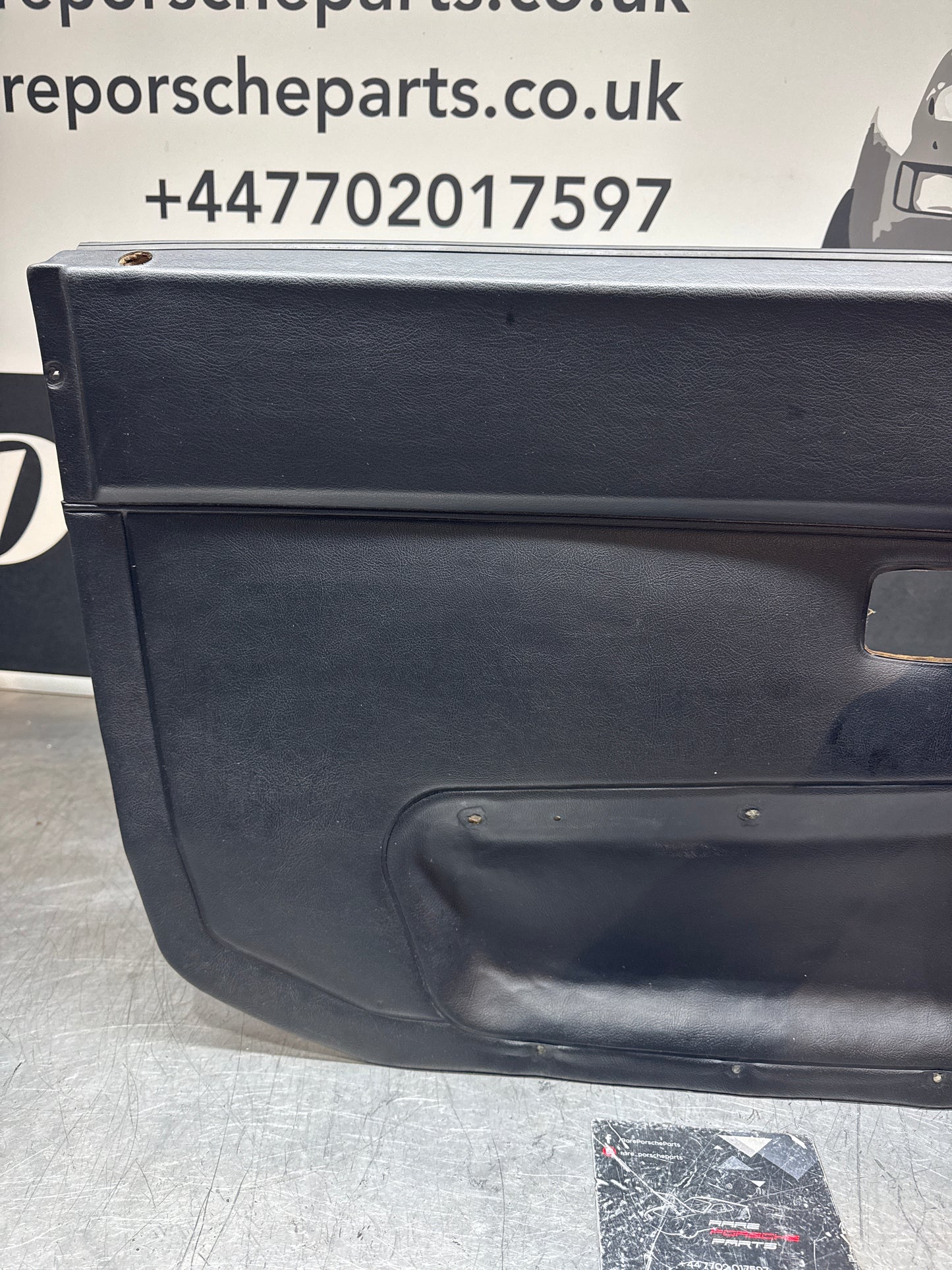Porsche 944 left black door card for late cars from 85.5. Fibreglass repair.