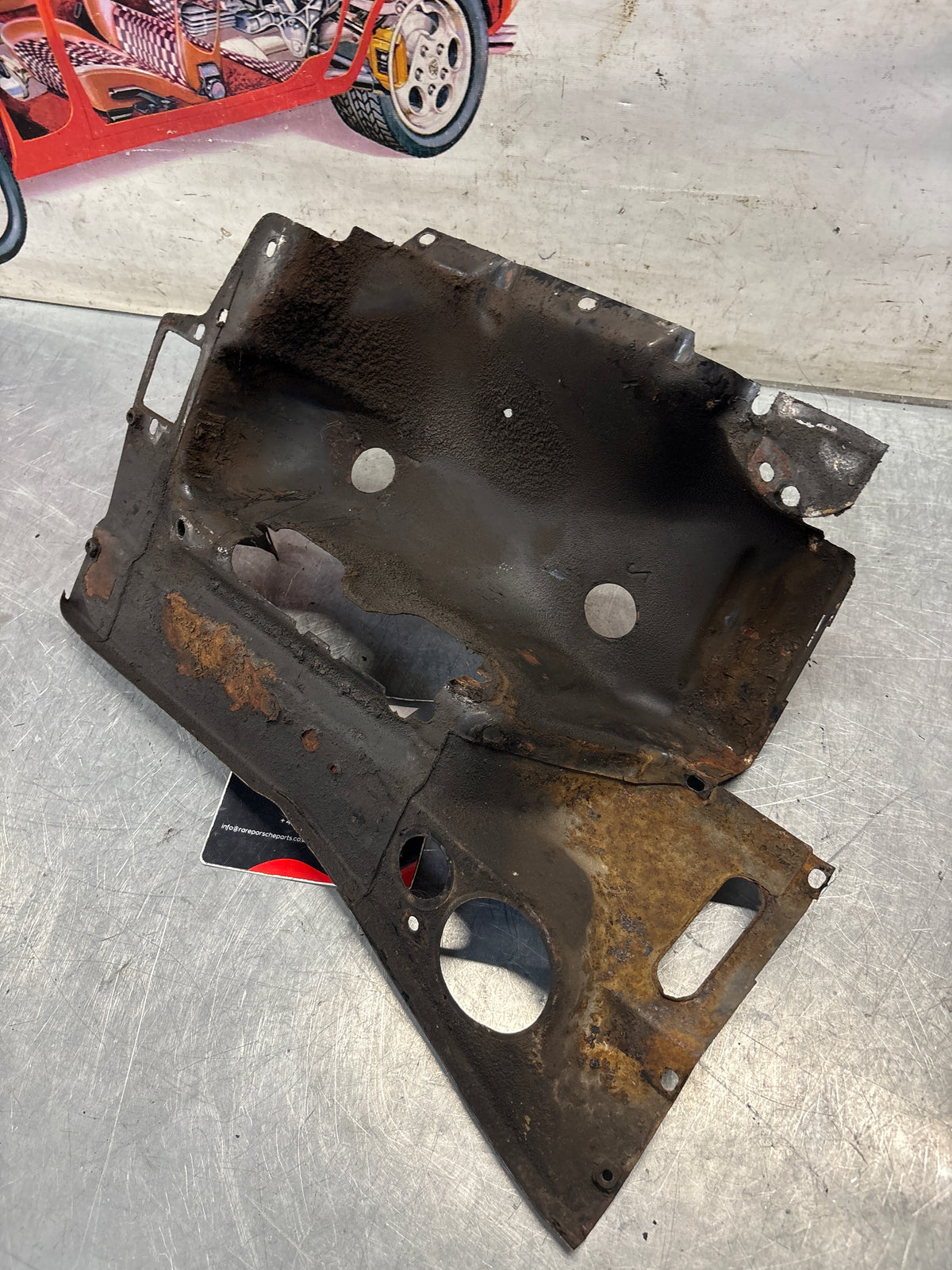 Porsche 914 cylinder cover heat shield, 022119300A Used