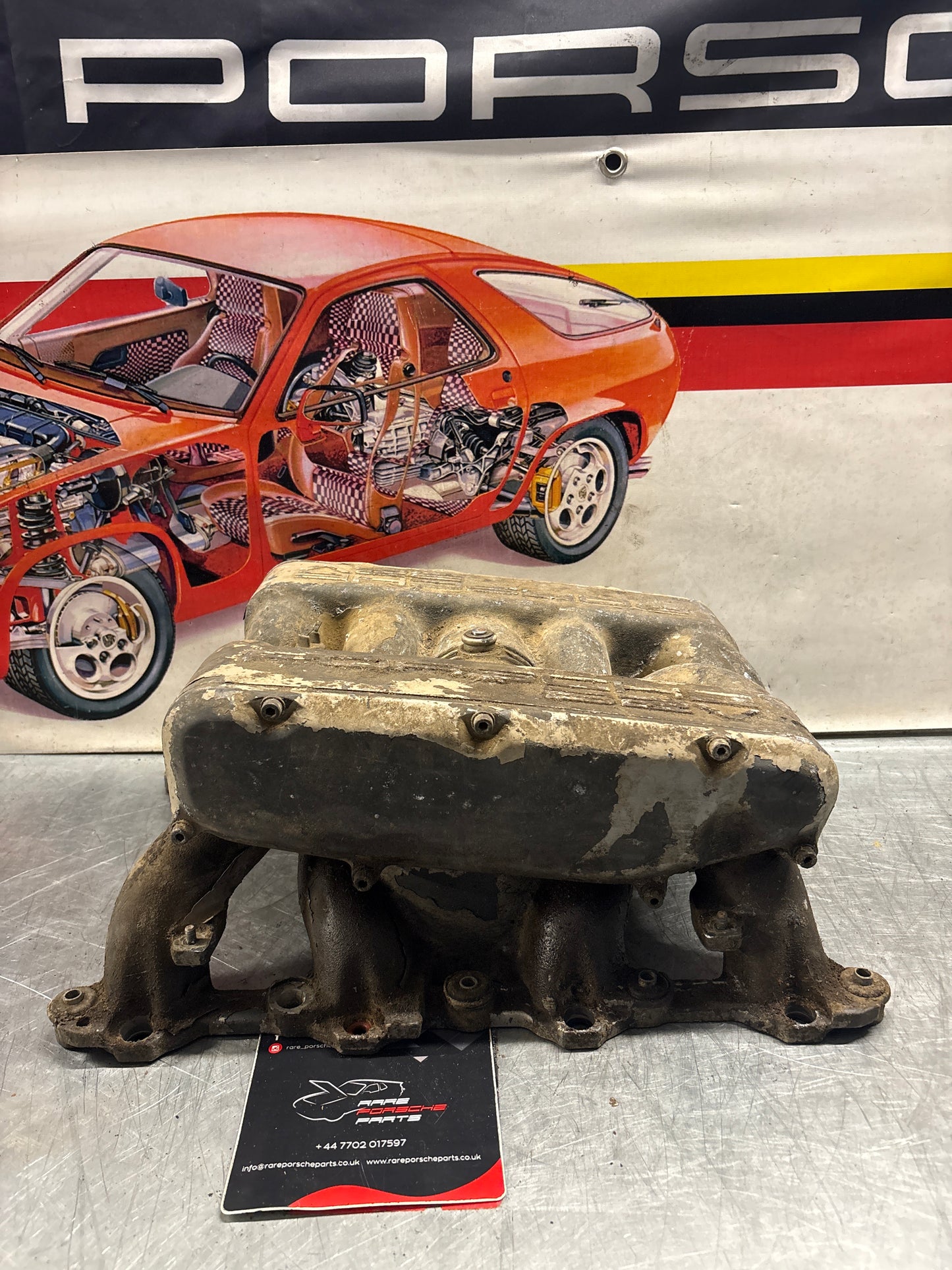 Porsche 928 S4 Intake manifold, used 9281105462R