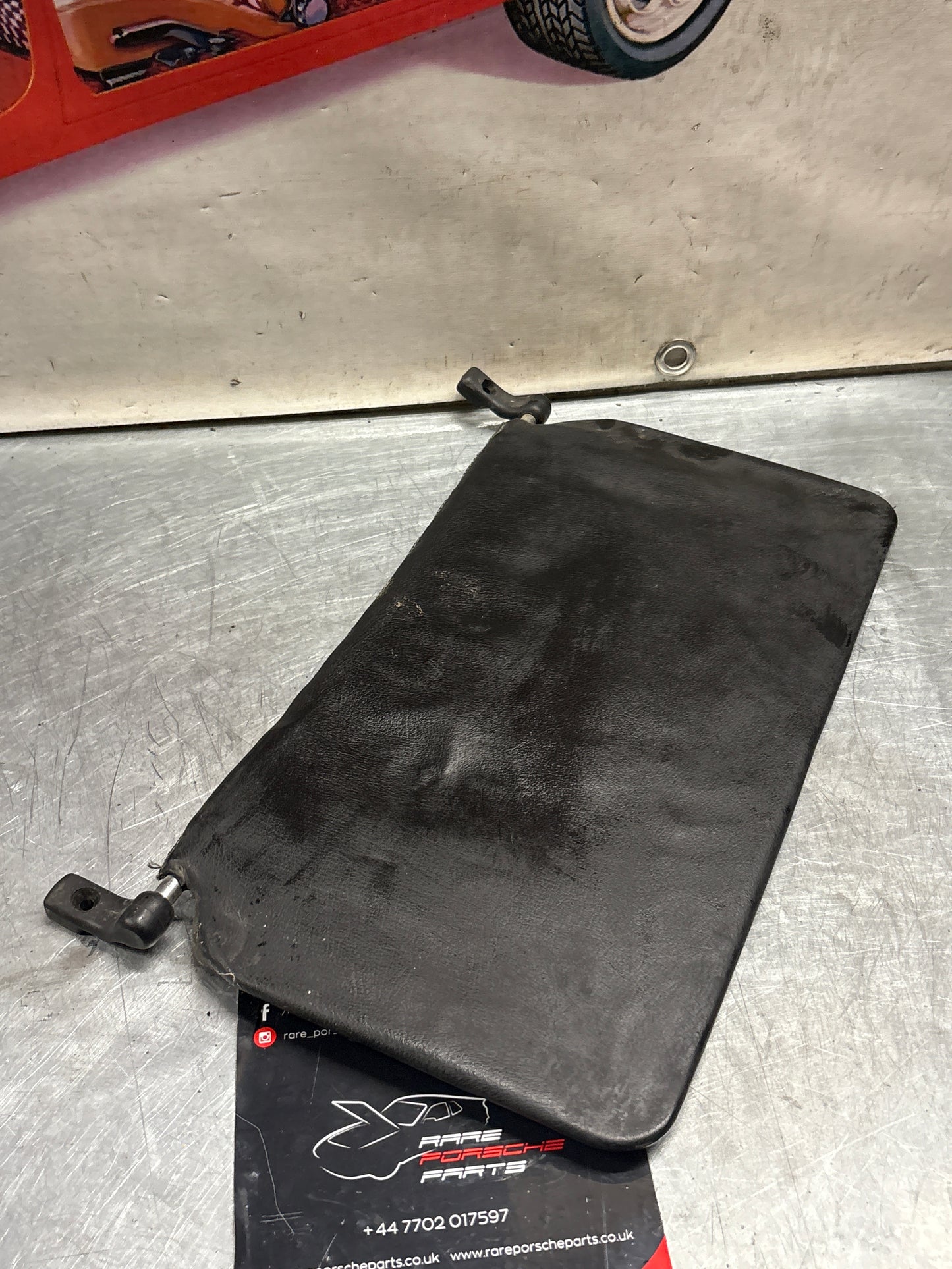 Porsche 928 L+R rear sunvisor, black, used 92873103504