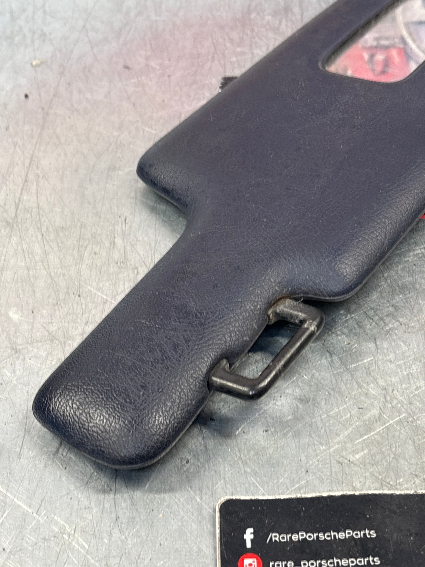 Porsche 928 Cobalt blue sun visor without mirror, used left 92873123702