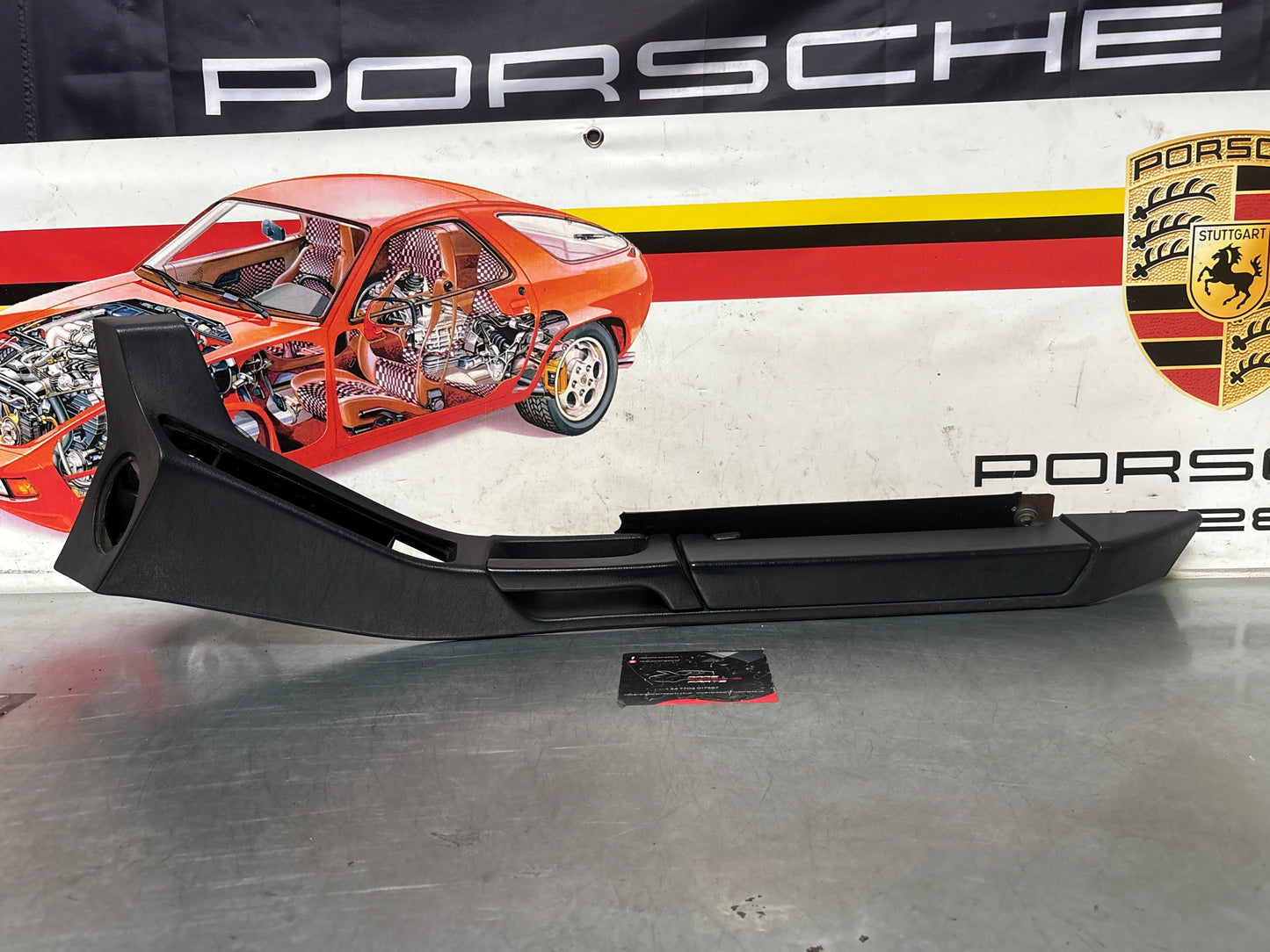 Porsche 928 marine blue door armrest, right, off side, 92855510203, used