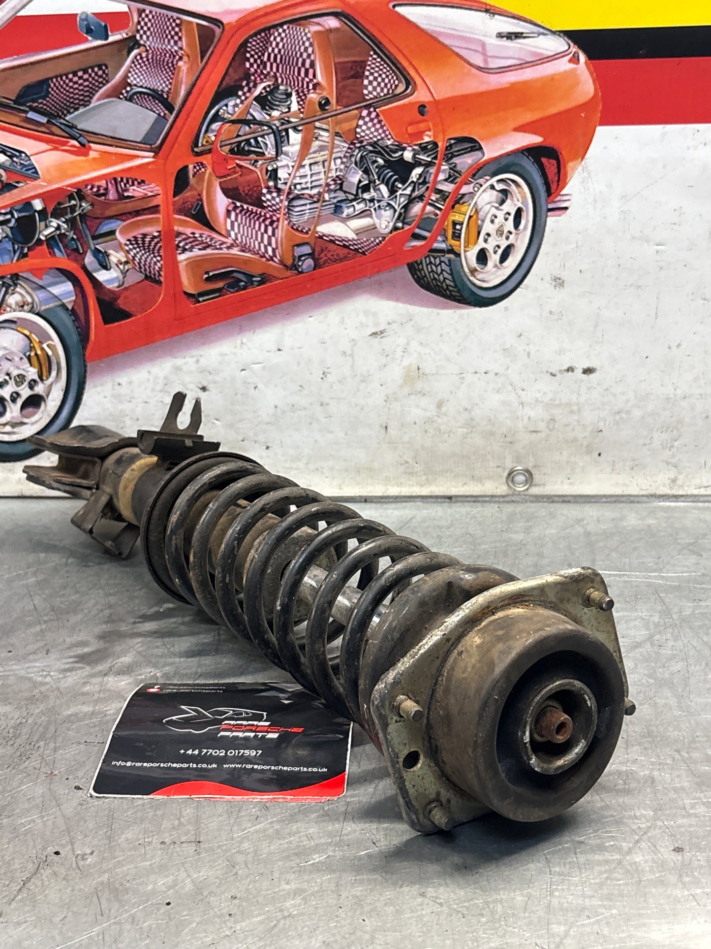 Porsche 944 S2 front shock absorber, used 95134303205