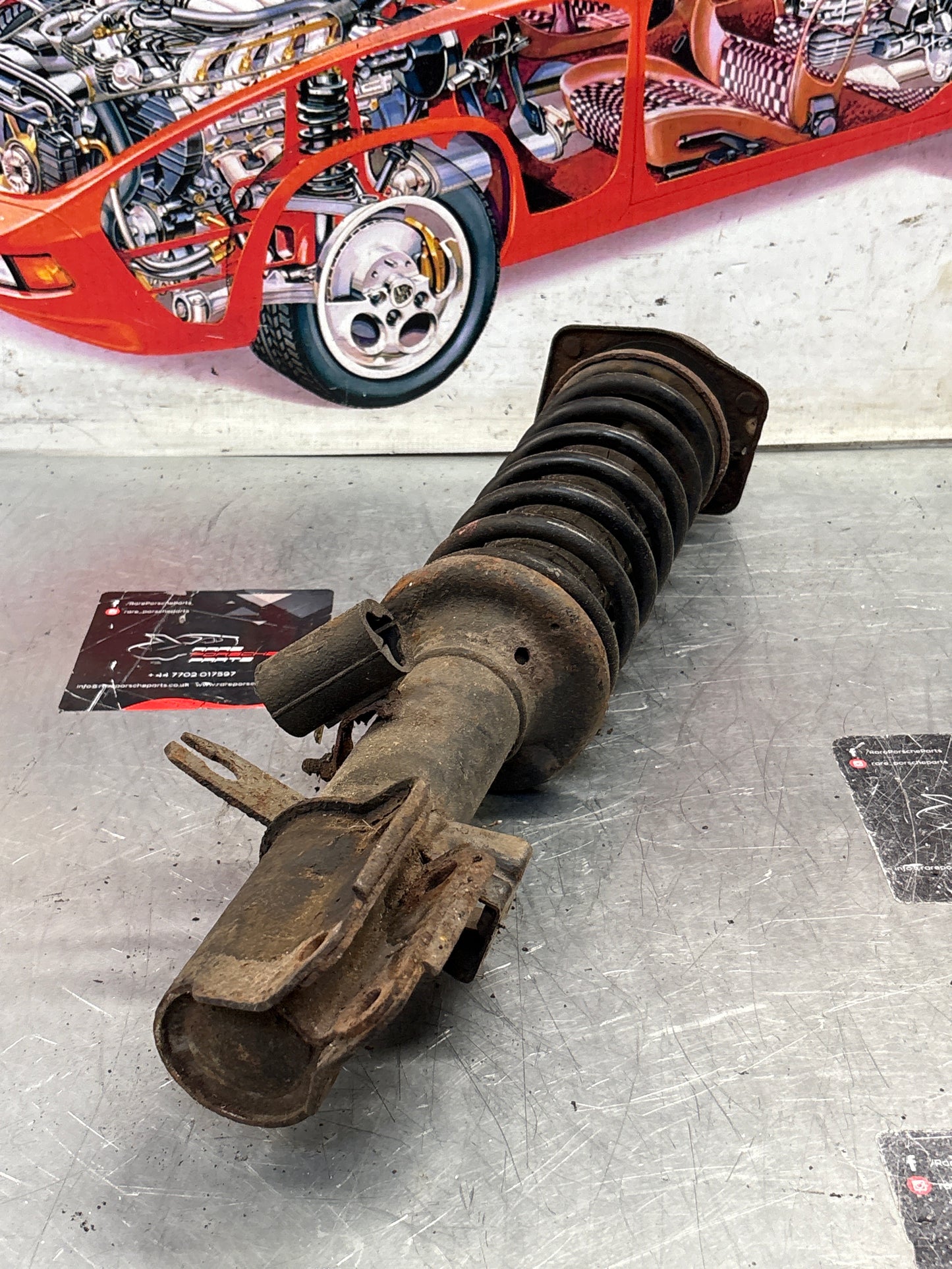 Porsche 944 S2 front shock absorber, used 95134303205