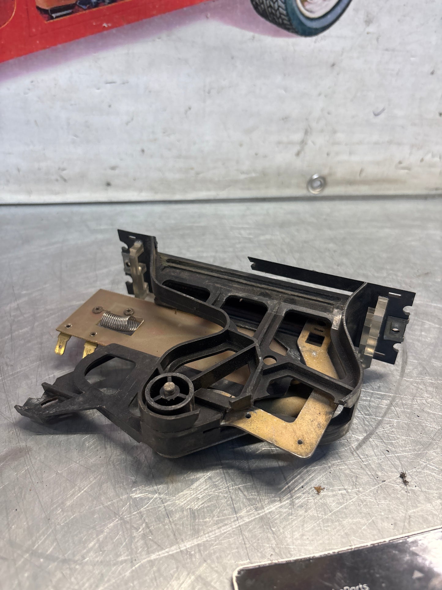 Porsche 924 heater control dashboard slider switches, for spares or repair 477959291, 477819045, 477819021B (two bolt type)