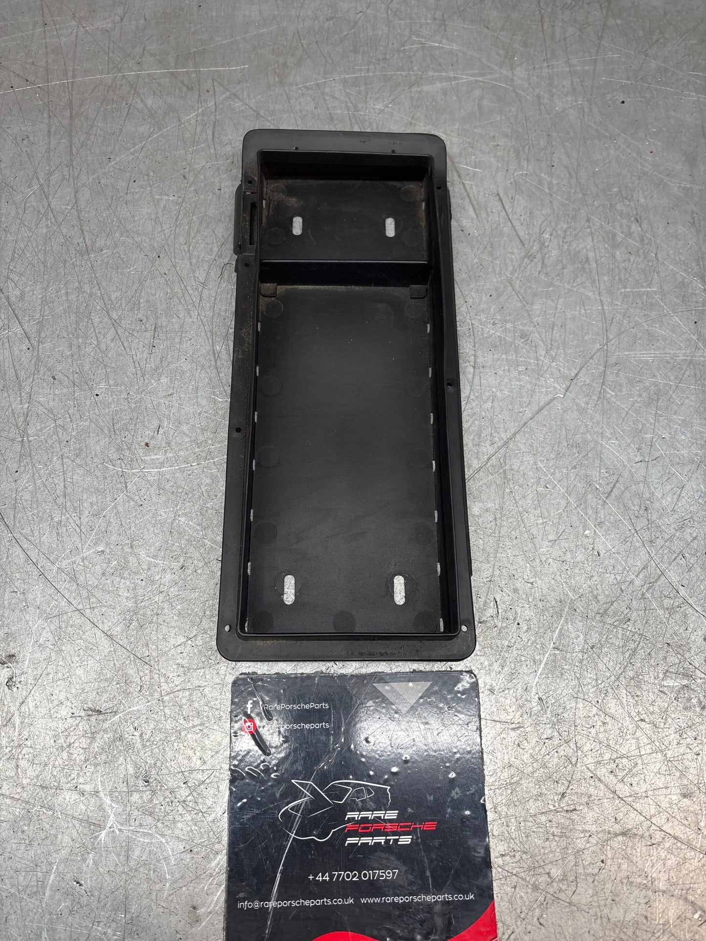 Porsche 928 centre armrest cassette,black, used 92855570102