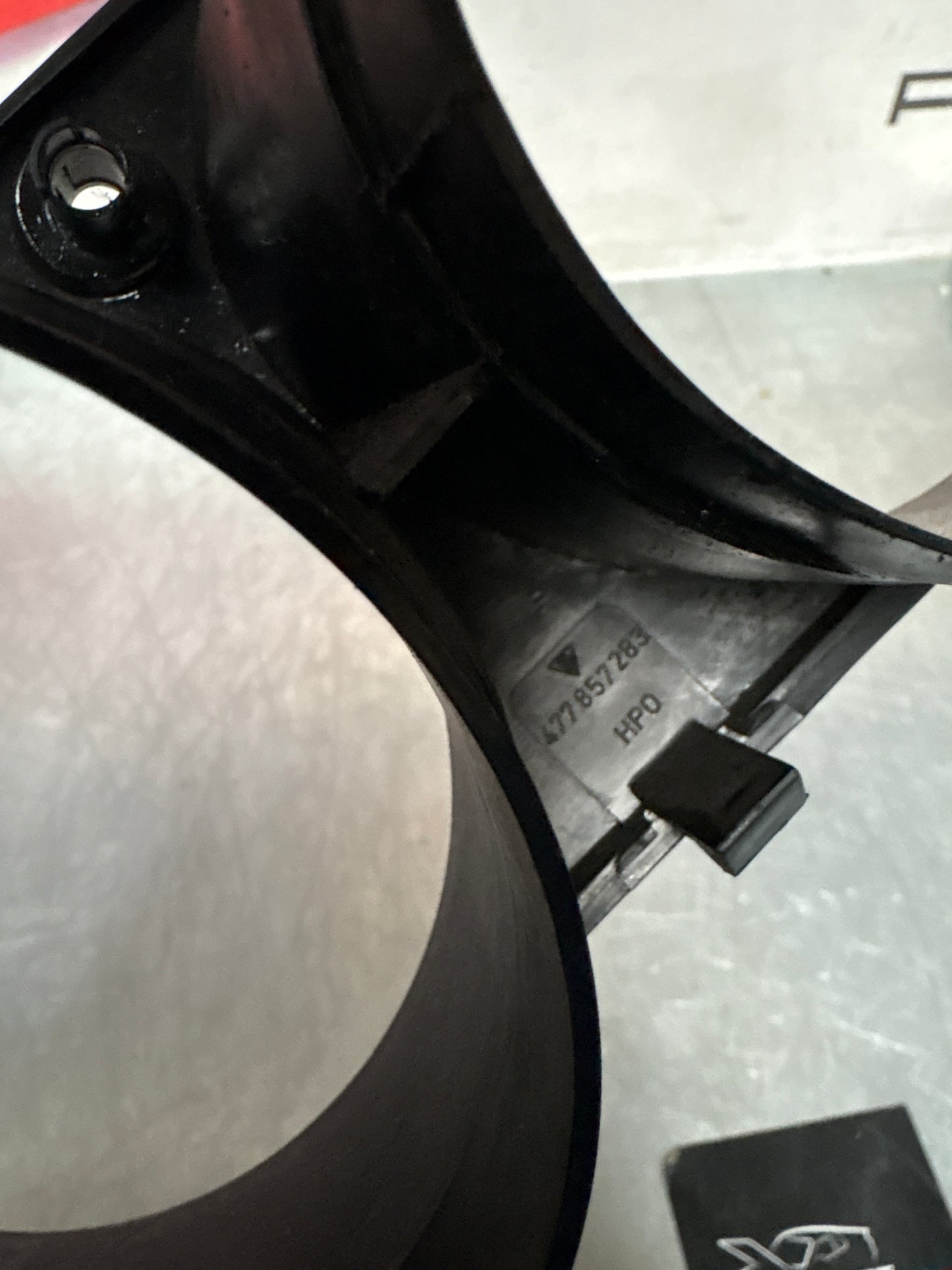 Porsche 944 dash binnacle dial panel speedo surround 477857283 silver, used