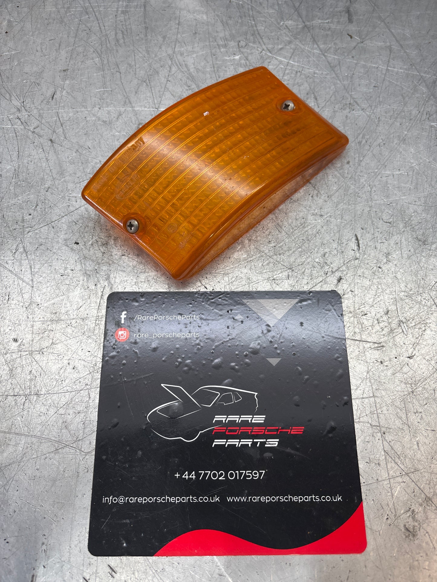 Porsche 924 944 front indicator lens left N/S 477953161 used cracked