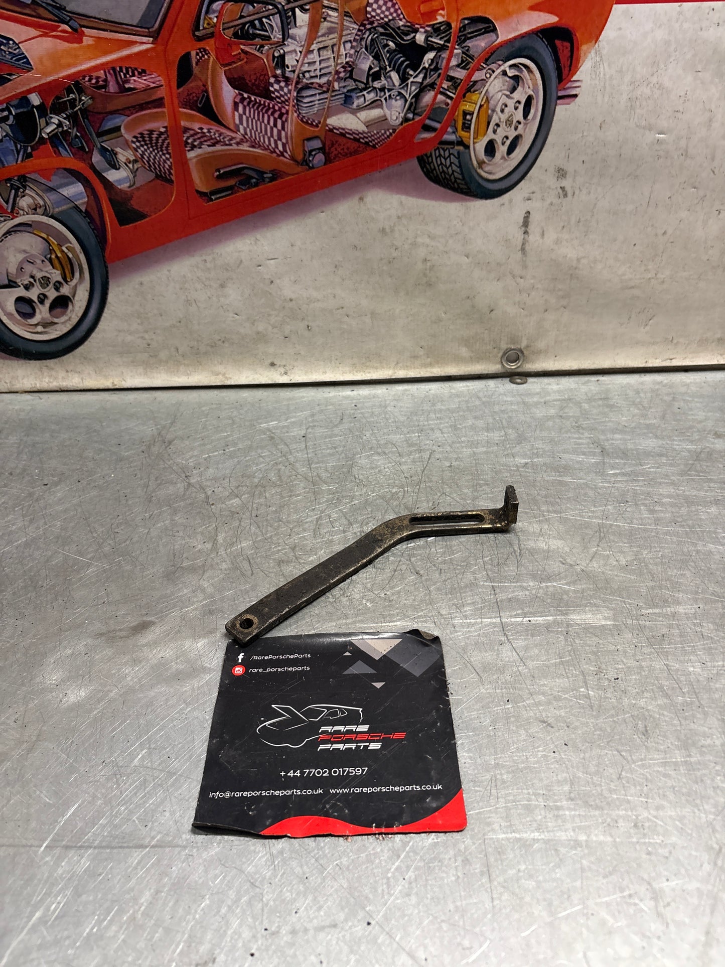 Porsche 928 air compressor strut, used 92812612303