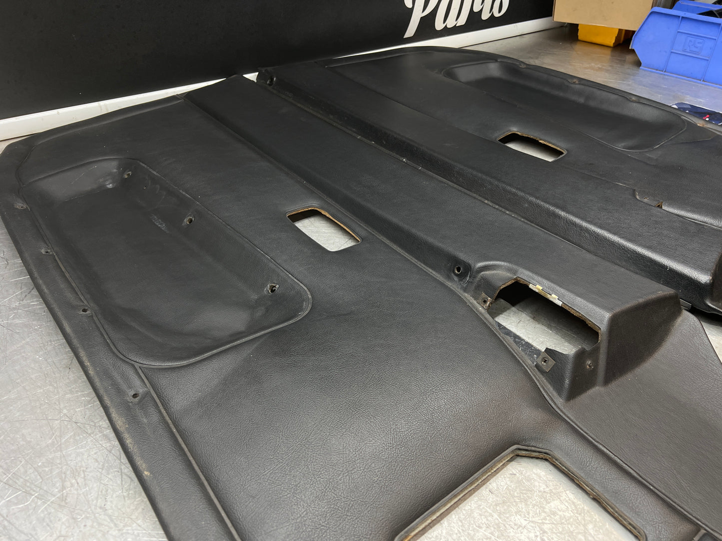 Pair Of Porsche 944 door cards black 94455501701 94455501801 used condition.