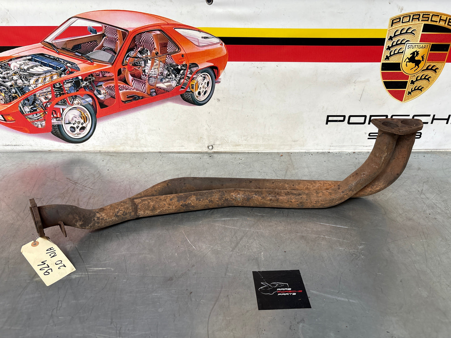 Porsche 924 exhaust pipe, used LHD only! 477253101H