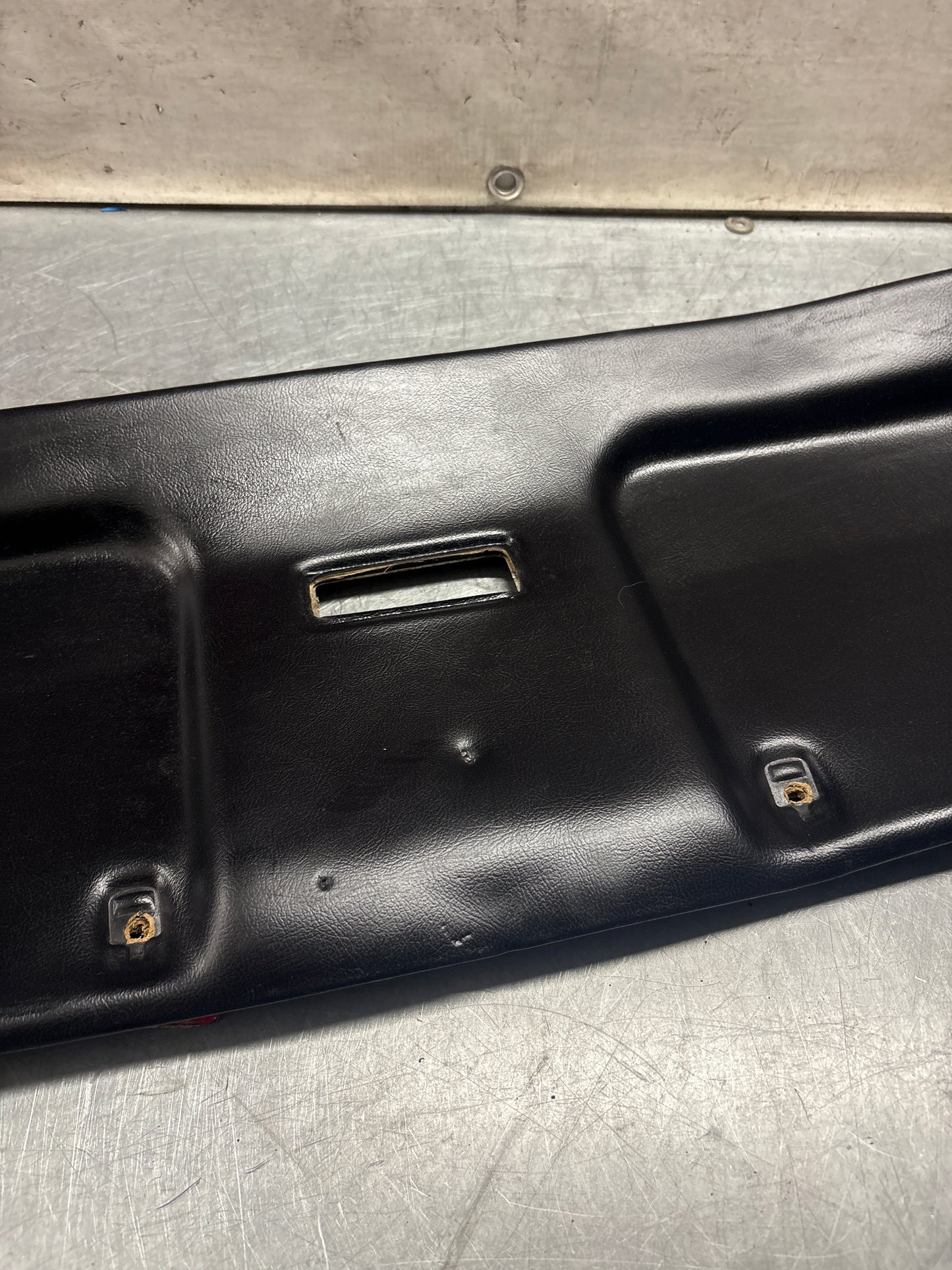Porsche 928 sunroof mechanism cover trim, used, black 92855552702