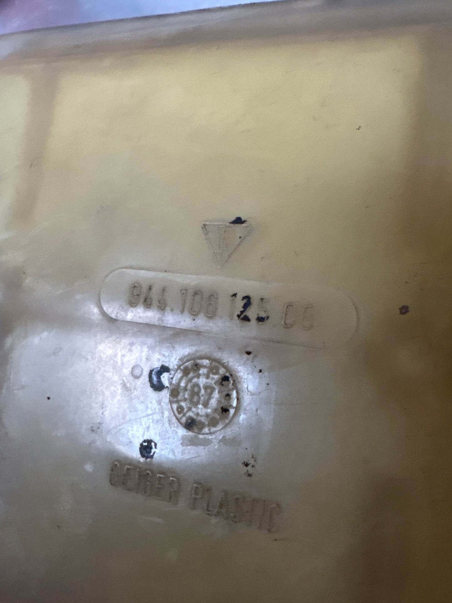 Porsche 944 water coolant reservoir expansion tank, used 94410612506