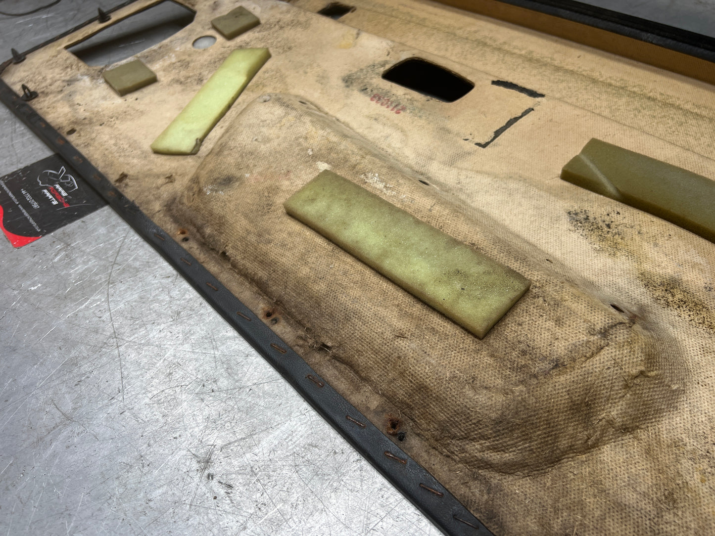 Porsche 924/944 early Porsche black door card used condition left side, Rhd, 478867011