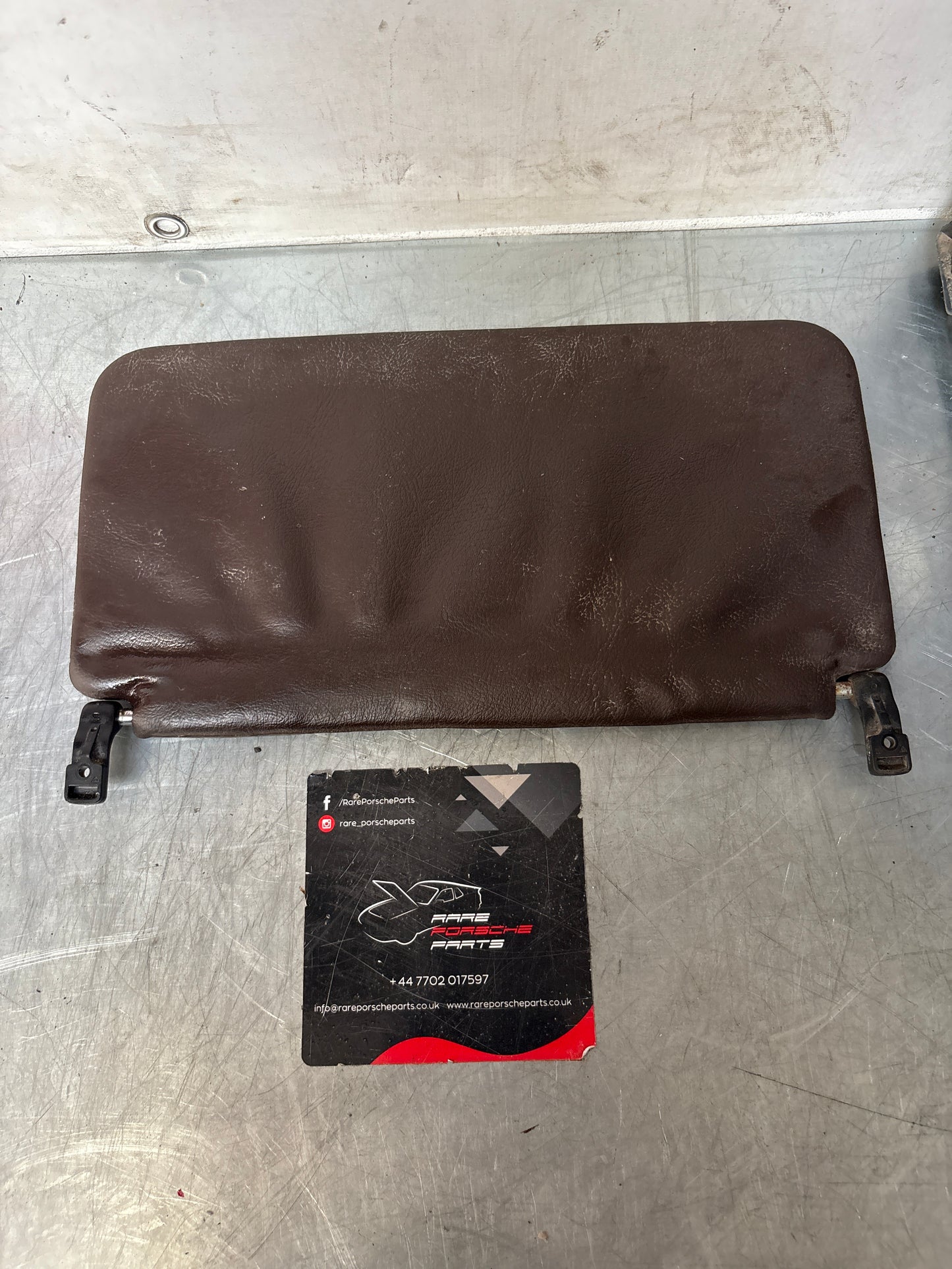 Porsche 928 L+R rear sunvisor, brown, used 92873103504
