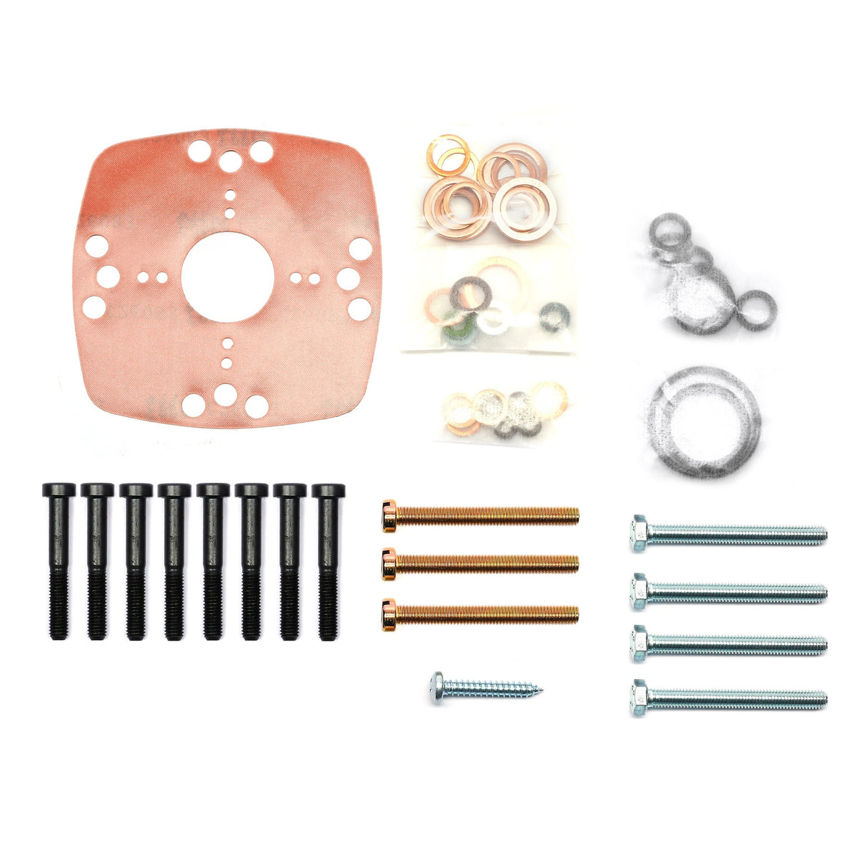Porsche 924 Gasket Set, Fuel Distributor Head, 931110907 New