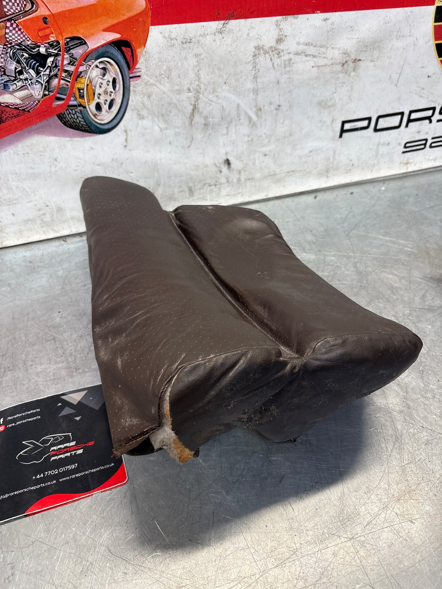 Porsche 928 rear right seat cushion, brown, leather, used 92852206051