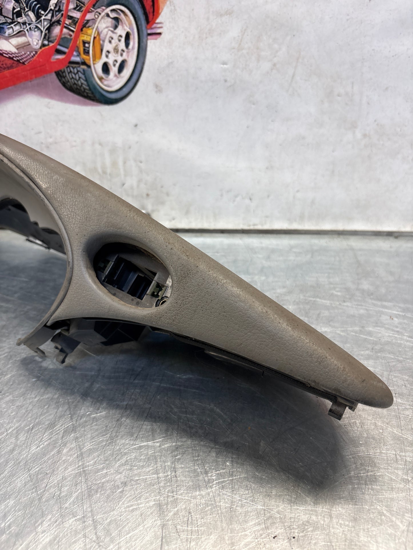 Porsche 911 996 dasboard cluster trim, used, grey 99655205902