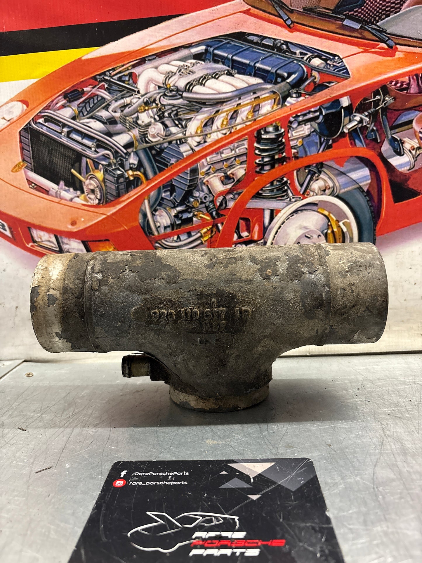 Porsche 928S Intake manifold pipe, used 9281106171R