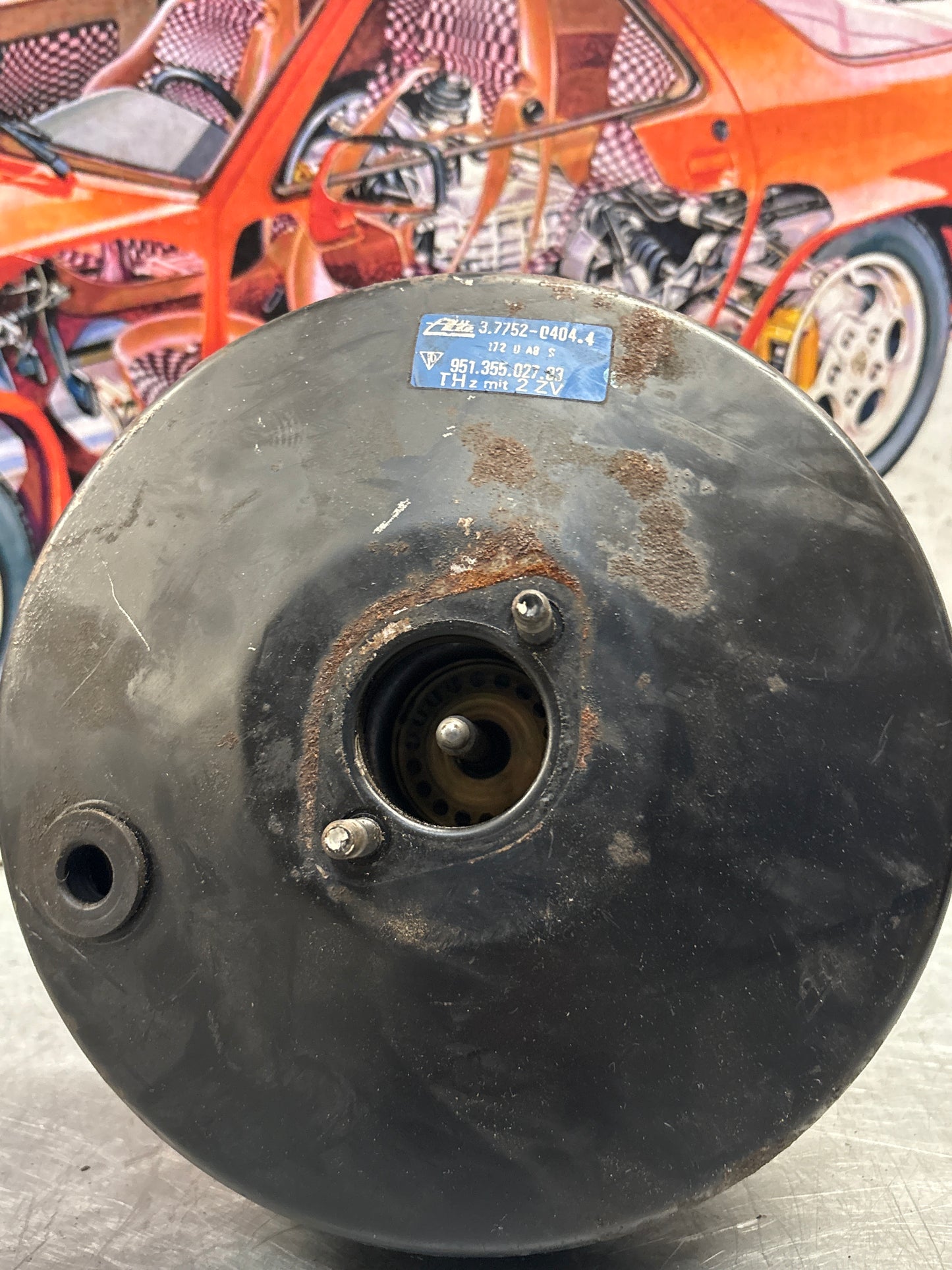 Porsche 944 brake booster, used 95135502703