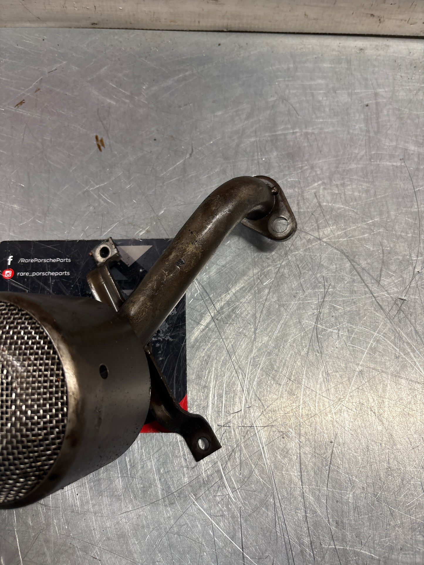 Porsche 928 Oil pump pick up tube, used 92810703206