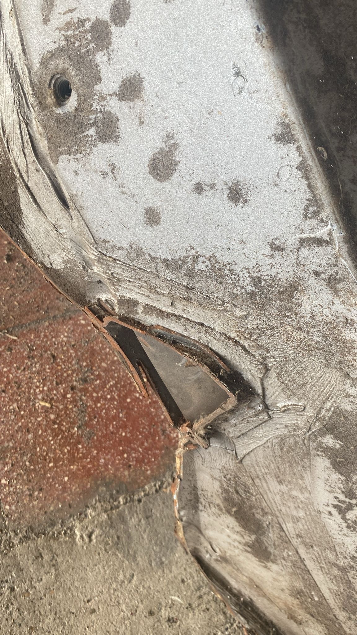 Porsche 944 left sill section with A pillar 94450361102