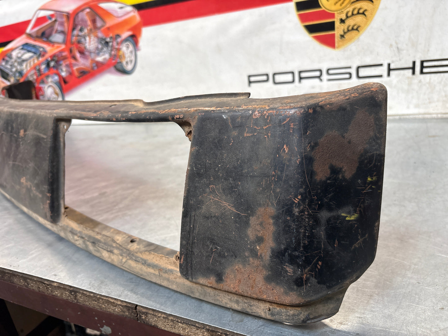 Porsche 914 front bumper, used 91450591010 / 91450500910