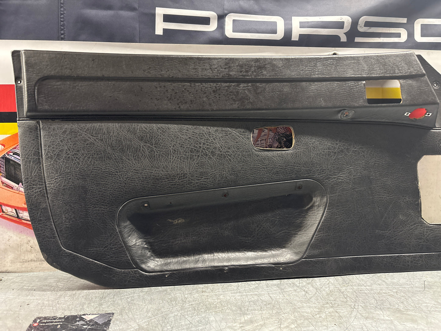 Porsche 924 / 944 left electric door card, LHD, used 477867011
