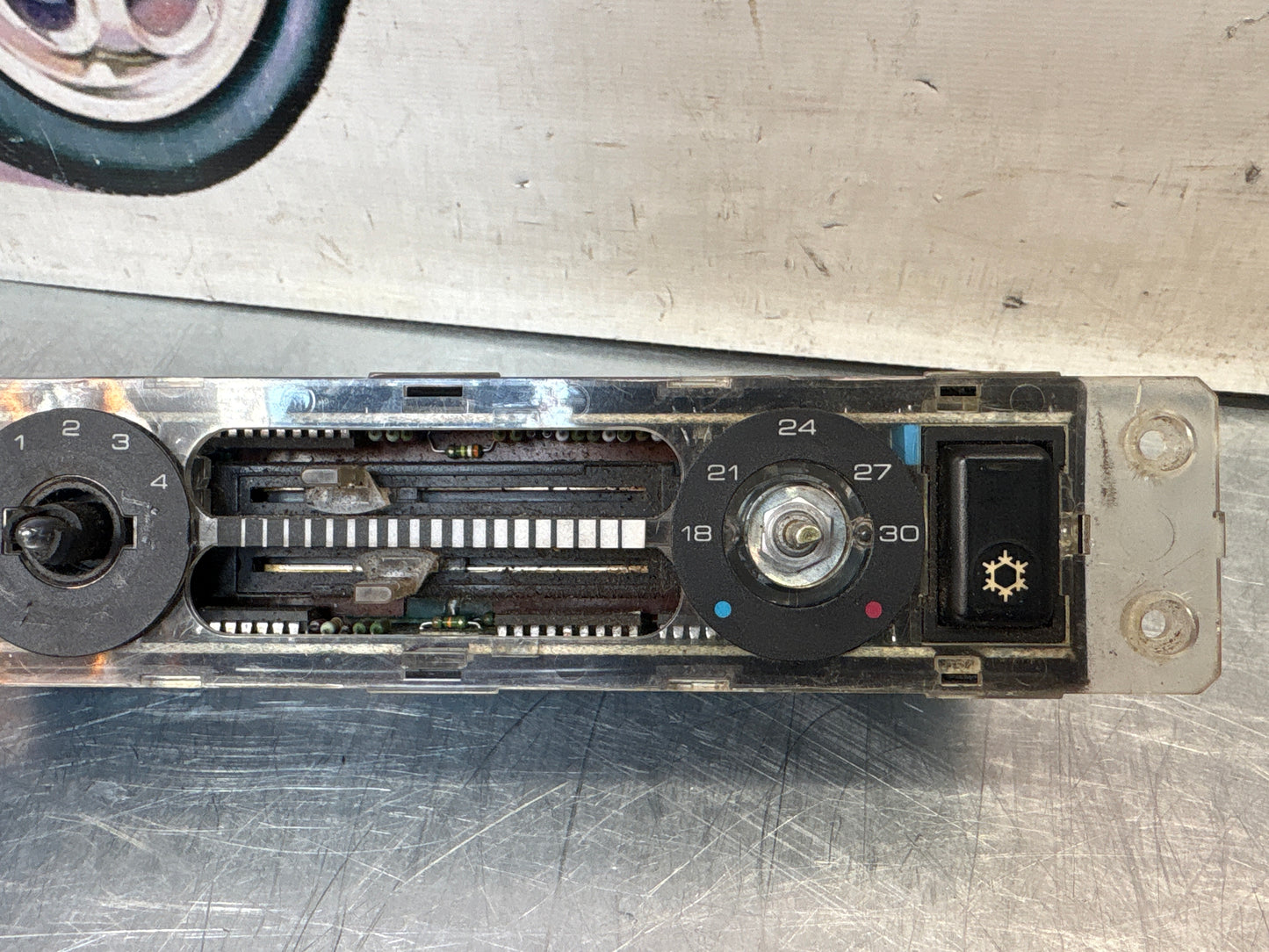 Porsche 944 climate heater / control switch 85.5 -91 years 94465302101 used