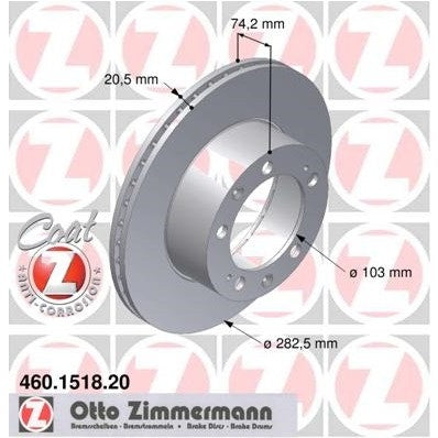 Porsche 944 Brake Discs, Front, Pair, 94435104105 New