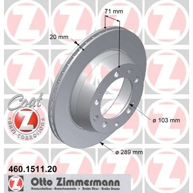Porsche 924 944 Brake Discs, Rear, Pair, 94435204102 New