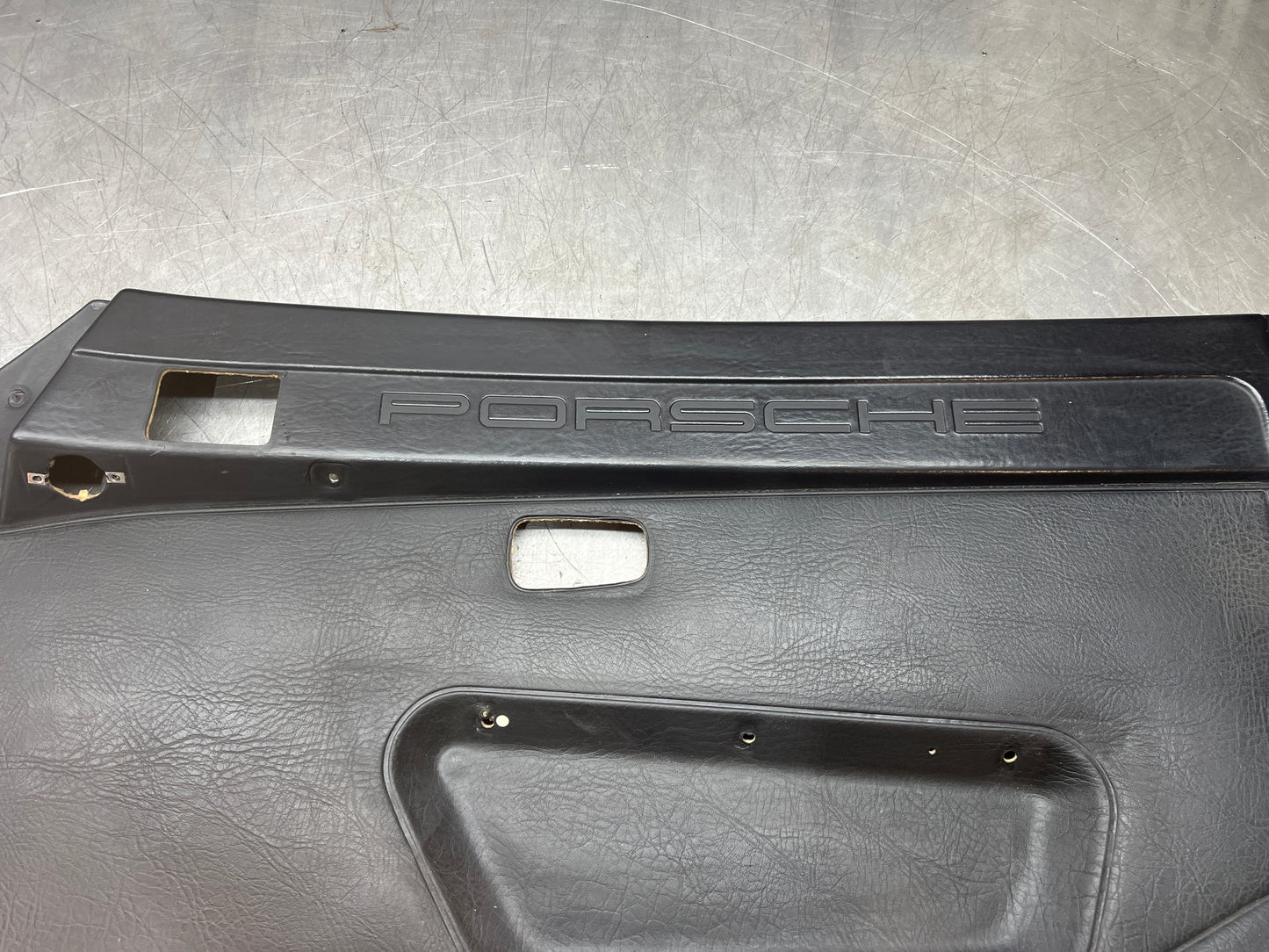 Porsche 924/944 early Porsche scripted door card used good condition right side, Rhd, 478867012