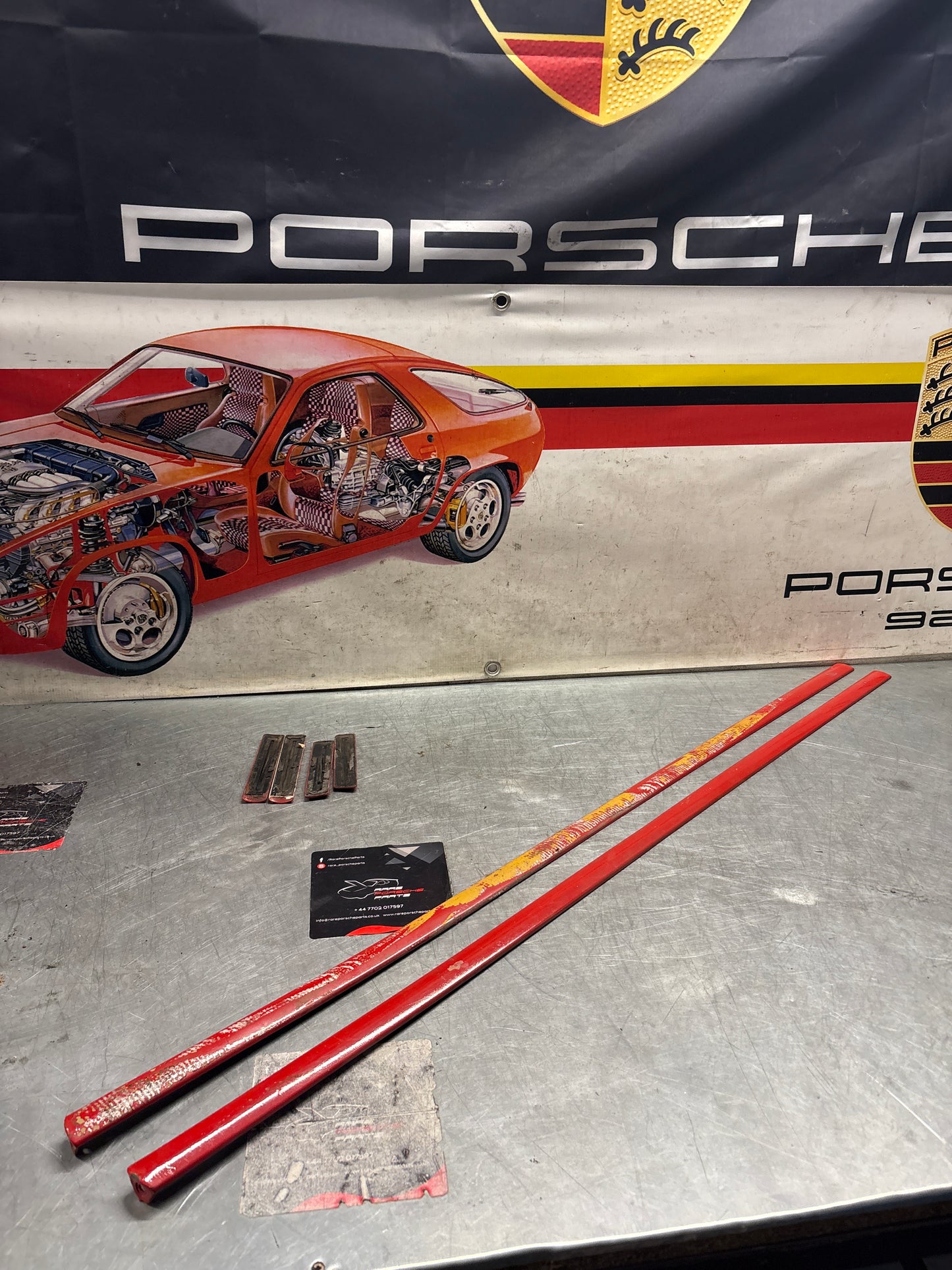 Porsche 944 set of door bump moulding trim, used 93155913700 / 93155913300 / 93155913400 / 93155914100 / 93155914200