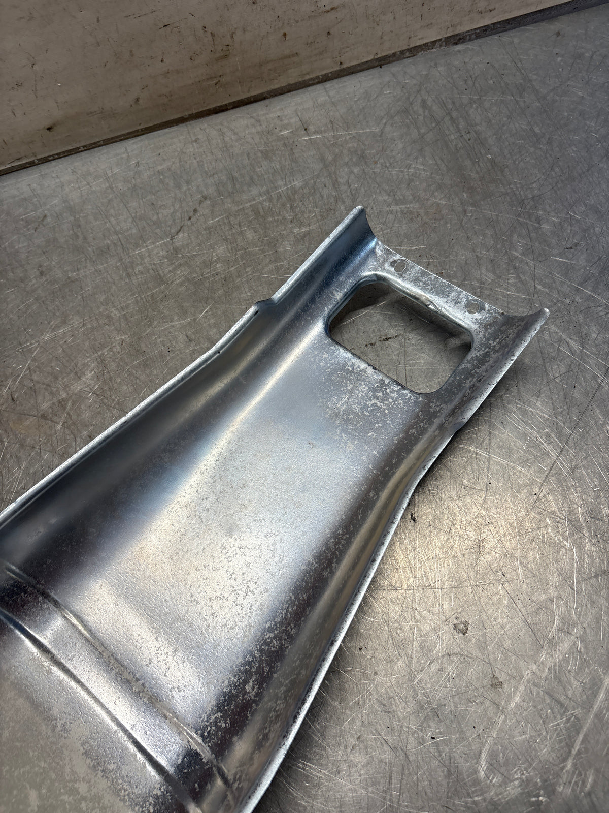 Porsche 928 heat protection plate, later type 92850449101, refurbished