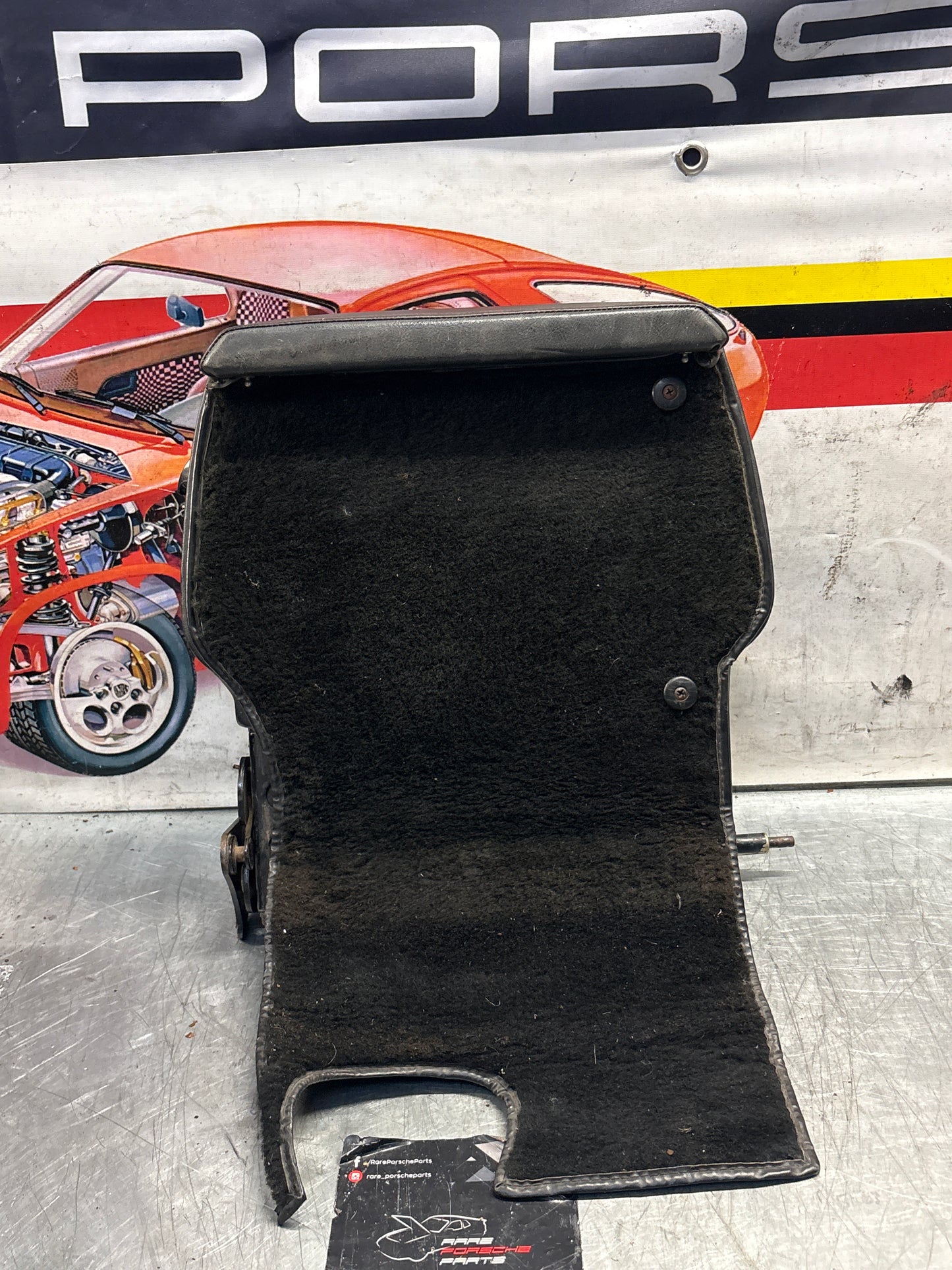 Porsche 928 rear seat backrest, black, used 92852203752