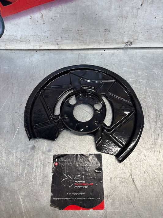 Porsche 924S 944 front disc dust backing plate, refurbished 94435180401