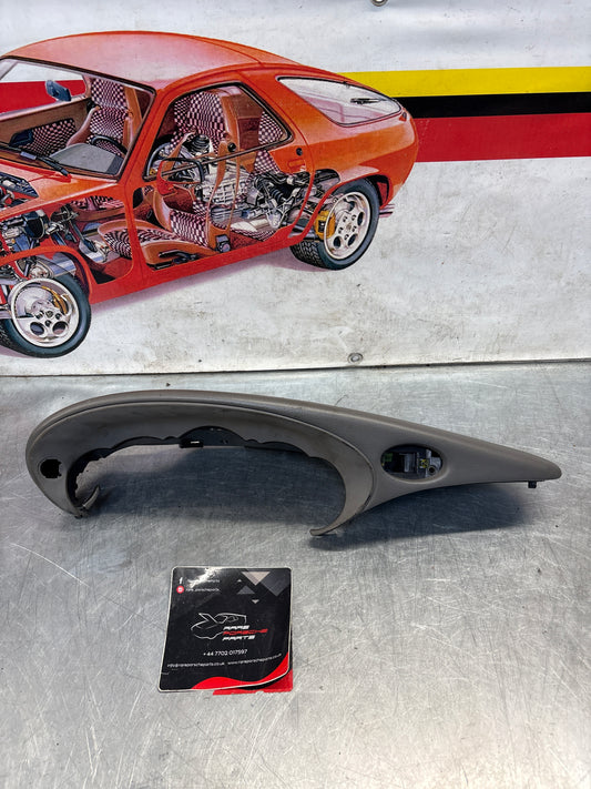 Porsche 911 996 dasboard cluster trim, used, grey 99655205902