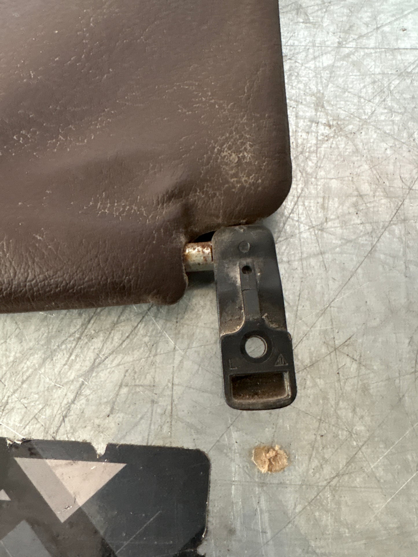 Porsche 928 L+R rear sunvisor, brown, used 92873103504