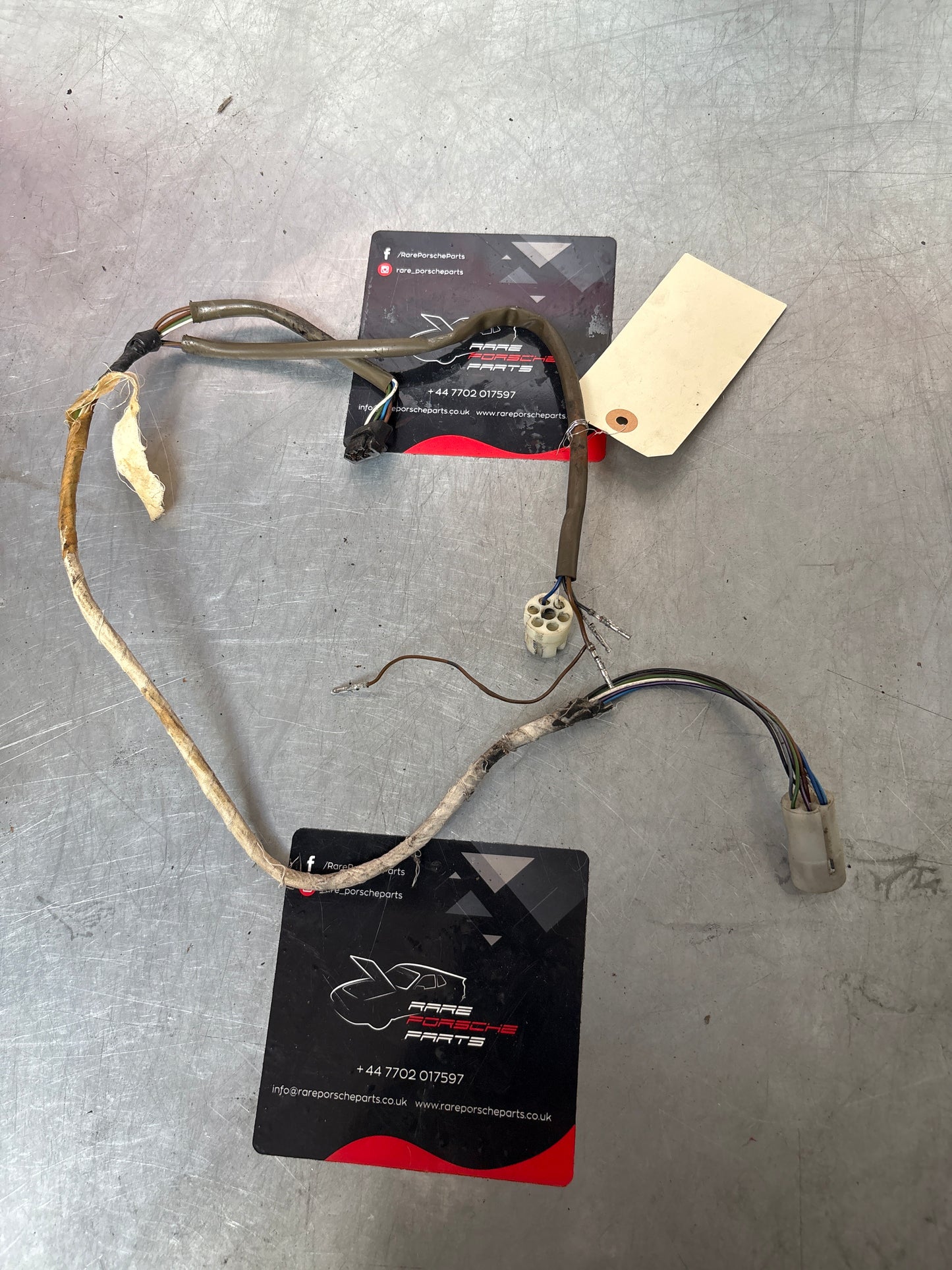 Porsche 924 944 early drivers door electric mirror loom, used LHD